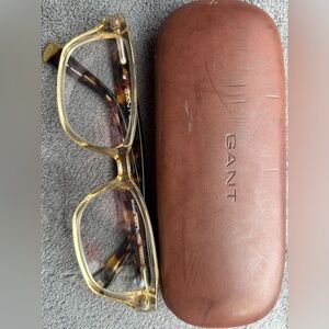 Gant Clear and Brown Eyeglasses with Case